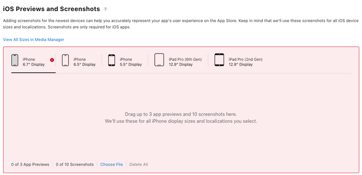 Apple App Store screenshots