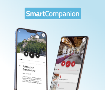 SmartCompanion logo and app examples