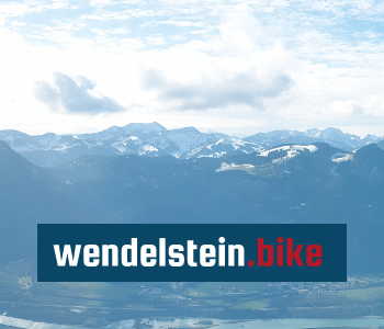 wendelstein.bike logo and mountain background